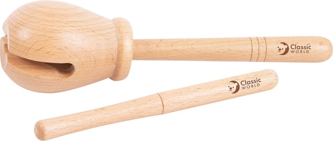 Classic World Wooden Block Percussion 2dlg.