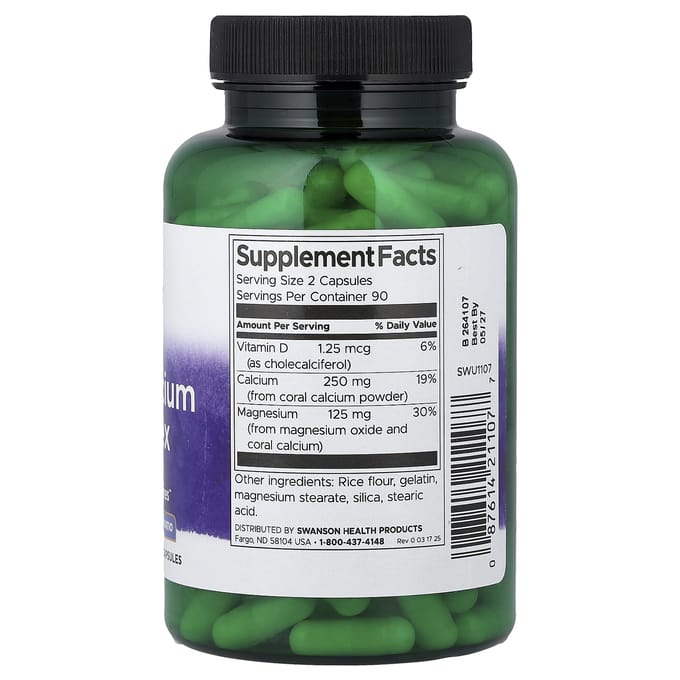 Swanson, Koraal Calcium Complex, 180 Capsules