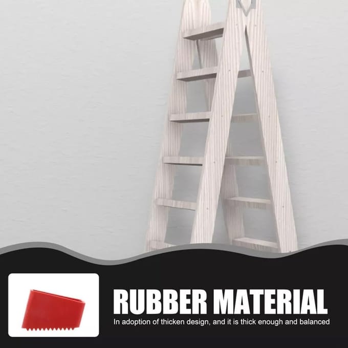 Ladder Voetjes - Rubber Doppen - Veilig Werken - Antislip Bodem - 5.5 x 3.8 cm - Rood