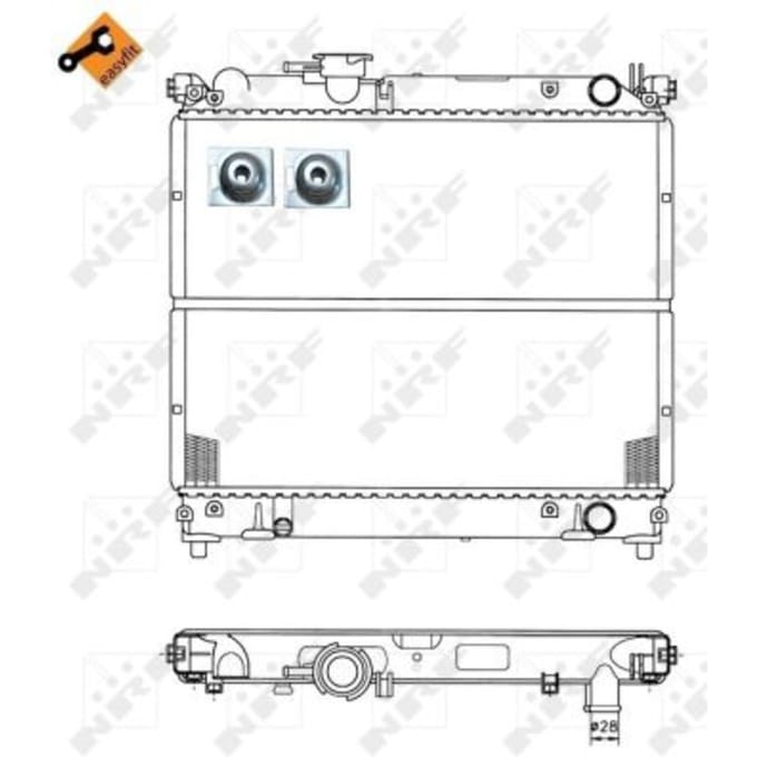 Radiator, motorkoeling NRF 50404