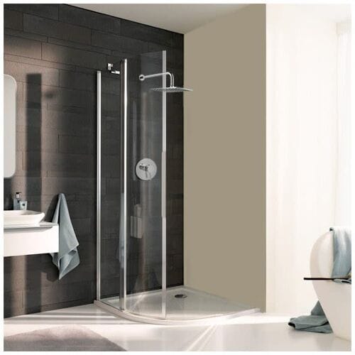 Koralle myDay quadrant shower enclosure VPFS 90 left, radius 55 cm VB21709020AA1