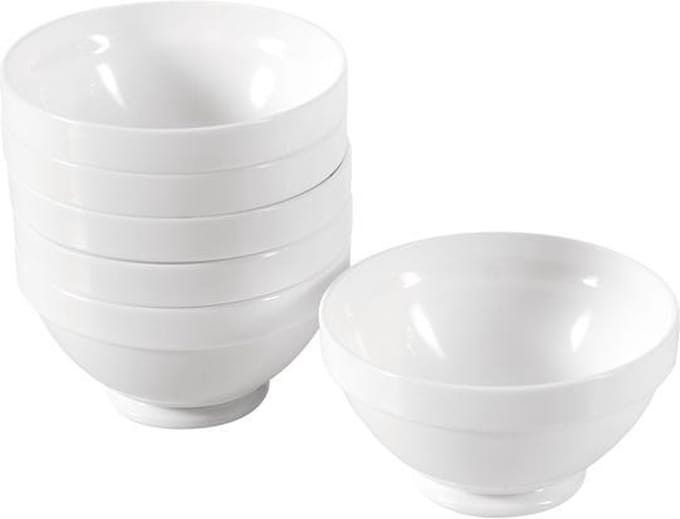 Dessert kom hardglas set van 6 stuks