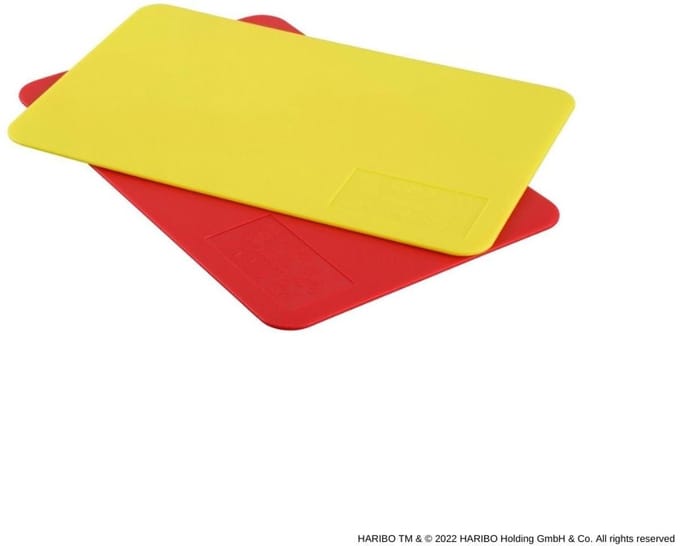 Set van 2 snijplanken van kunststof 24,5 x 16 cm Zenker Haribo