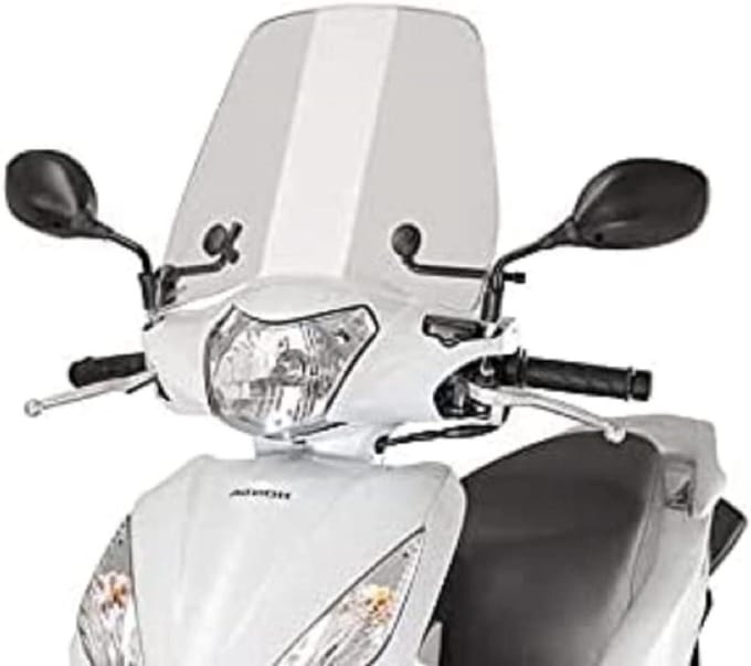 Windscherm Deflector - Motor Accessoire - Stadsgebruik Bescherming - Polycarbonaat Materiaal - 3 mm Dik - Gedeeltelijk Helder