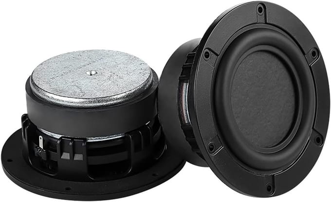 Full Range Speaker - Boekenplank Luidspreker - Home Theater - Hoge Sterkte ABS Frame - 4 Inch - Zwart