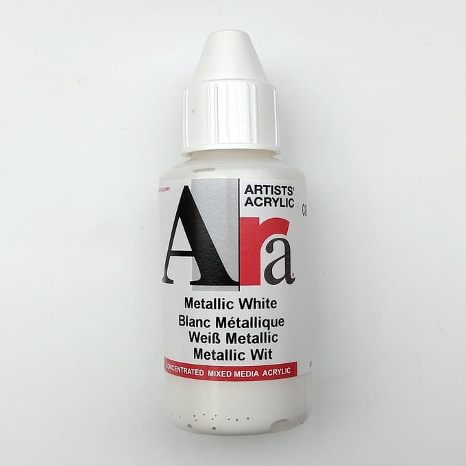 Acrylverf Ara 100ml - Metallic Wit - C630
