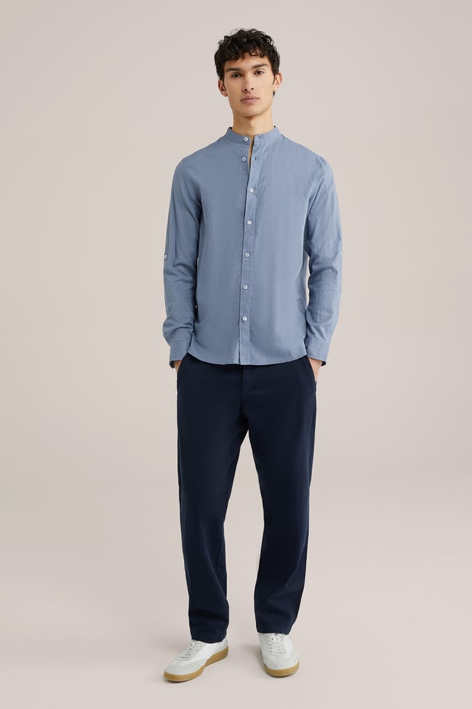 WE Fashion Shirt Greyish Blue Taglia: L | Camicie Outlet | Uomo | Blu