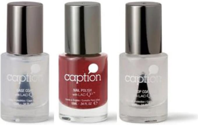 Caption Trioset / Basecoat +Topcoat + Bite your Tounge/ Rood