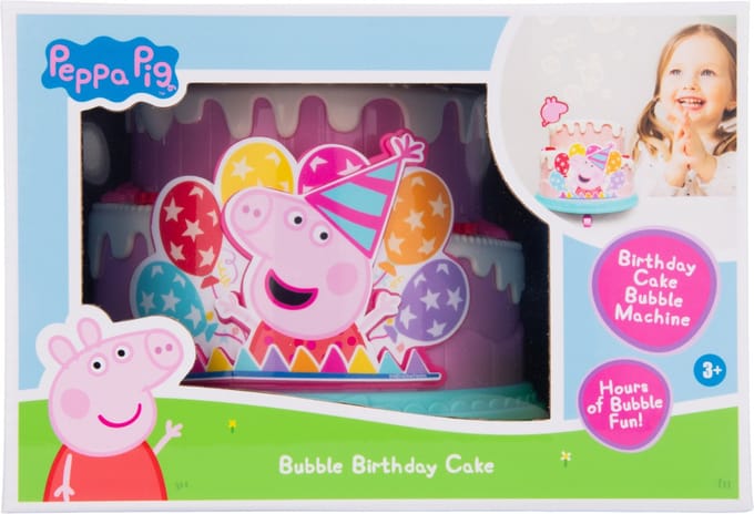 Peppa Pig Bubble Birthday Cake - Roze