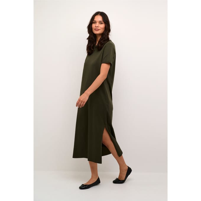 Jurk Regular fit Forest Night dark green