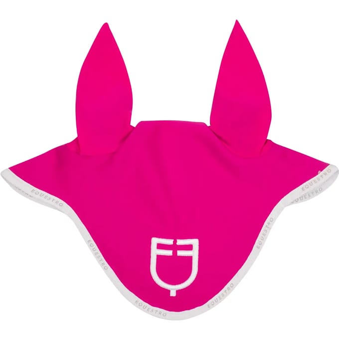Korte muts van technische stof met logo Equestro