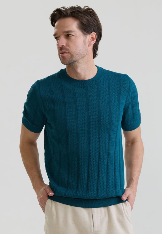 Felix Hardy Tshirt Korte Mouwen 100% Katoen Heren Olijfgroen - M