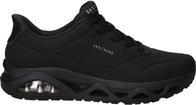 Skechers Uno Glide Step Glide On Air Sneakers - Dames - Zwart