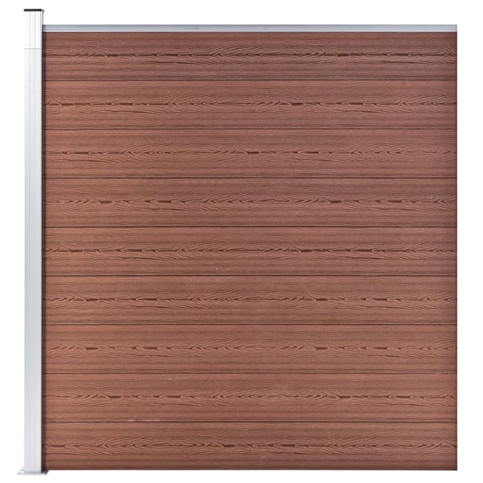 vidaXL - Schutting - 175x186 - cm - HKC - bruin