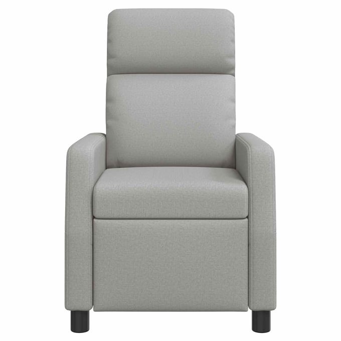 vidaXL Relaxfauteuil Wolkengrijs Stof