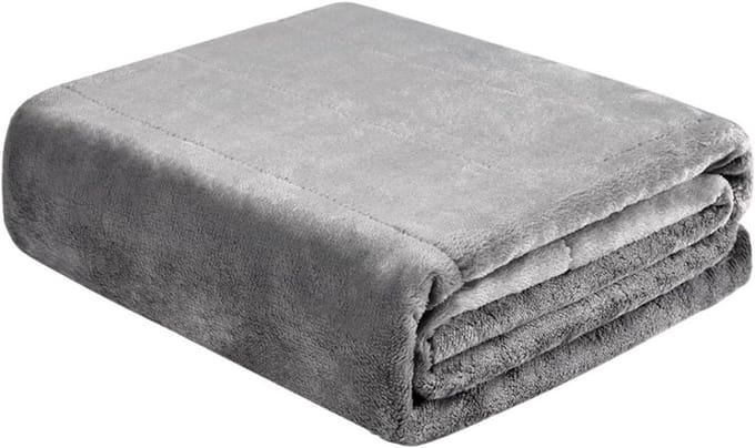 Elektrische deken - Verwarmde plaid - Warm blijven - USB verwarming - 80x140 cm - Grijs