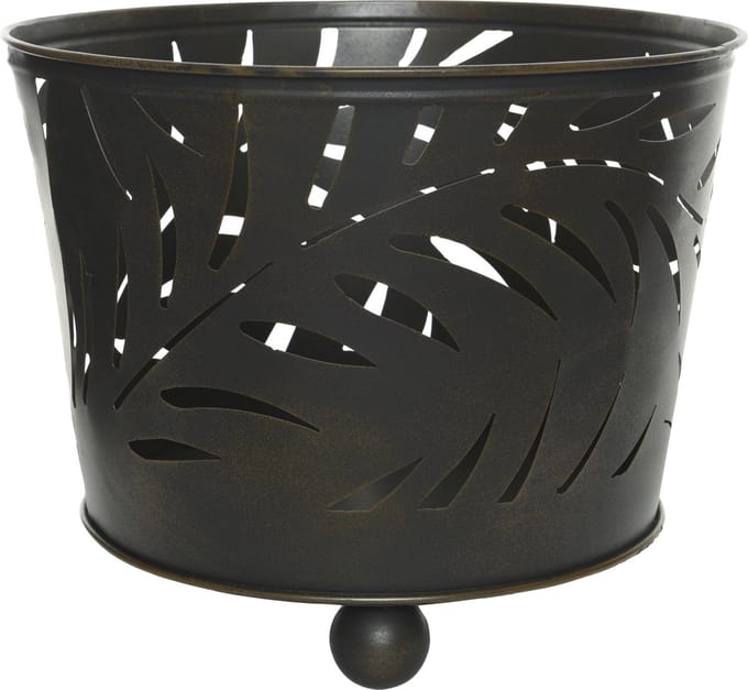 Fire bucket iron dia39-H32cm black