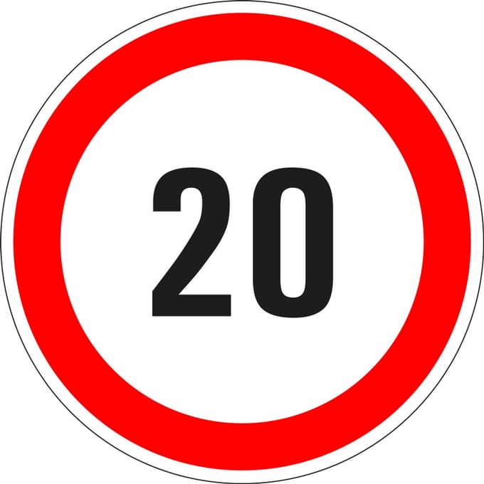 20 bord - kunststof 100 mm
