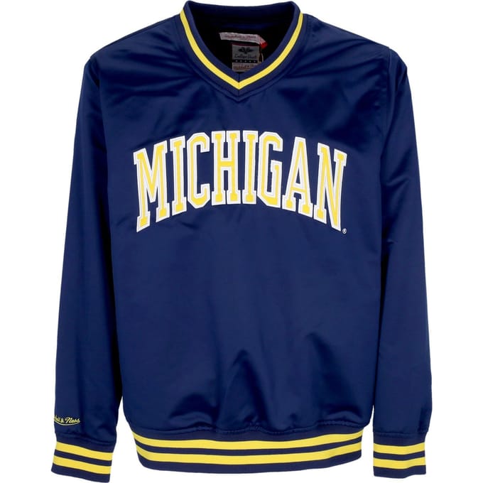 NCAA Sideline Pullover-satijnen jack voor heren Micwol Navy