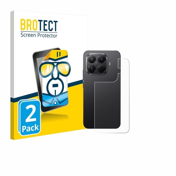 BROTECT - Screenprotector voor Xiaomi 15T Pro (Achterkant) - Folie Beschermfolie transparant 2 Stuks