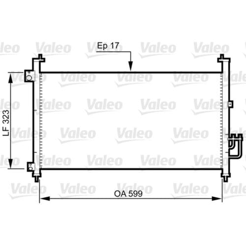 Condensator, airconditioning VALEO 814333