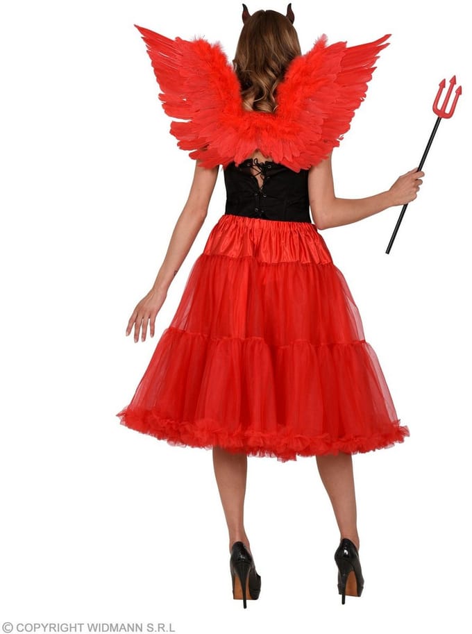 Petticoat rood tule 65cm