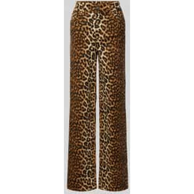 Wide leg jeans met 5-pocketmodel, model 'Leonora'