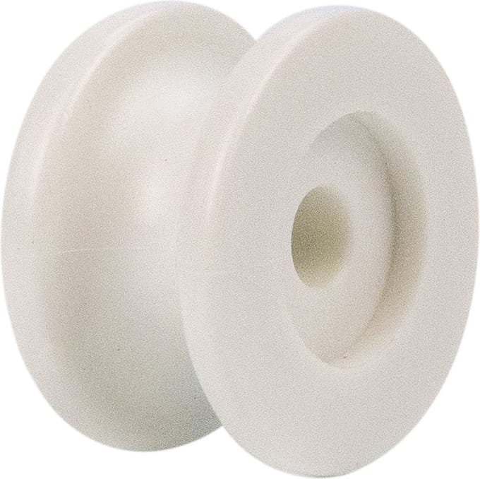 Afdekzeilwinkel - Elastisch koordhouder rond carrosseriehaak nylon 25mm wit 10 stuks