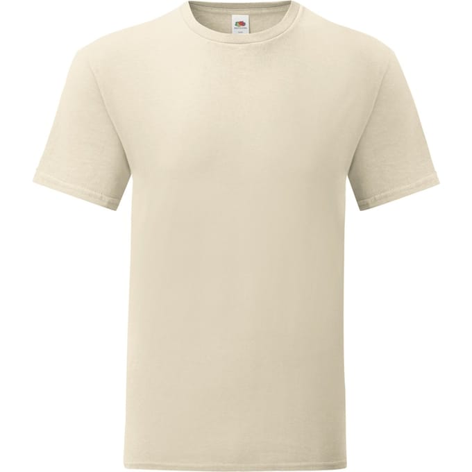 Fruit Of The Loom Heren Iconisch T-shirt (Naturel)
