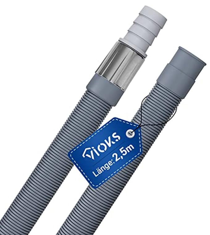Afvoerslang Uitbreiding Ø19mm voor Wasmachine en Vaatwasser - 2,5m Lengte
