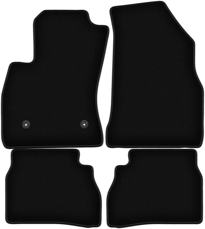 BASIC zwarte veloursmatten voor: Fiat Doblo II 0 (2009-2020)