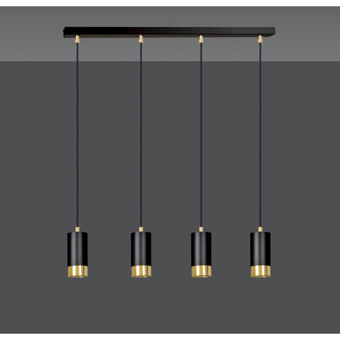 4-lichts hanglamp Kumiko | Loft46