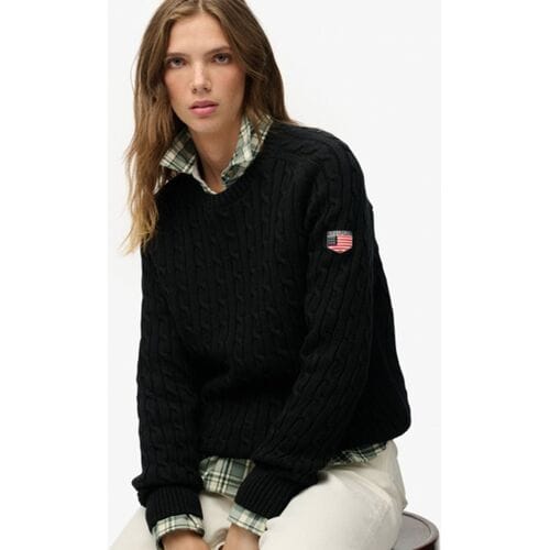 Superdry - Slouchy Kabeltrui - Dames - Sweaters