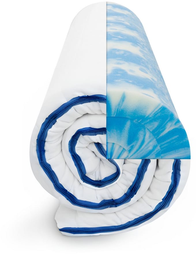 Topper 90x200 - CoolRelax gelschuim - 8cm dik - matrasbeschermer - Sleepneo - gemiddeld