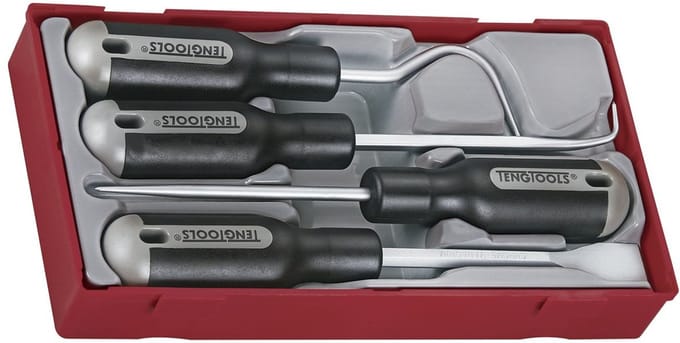 Schraperset TT1 tray 4 delig Teng Tools