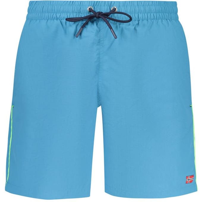 Noorwegen 1963 Azzurro Poliammide Heren Badshorts