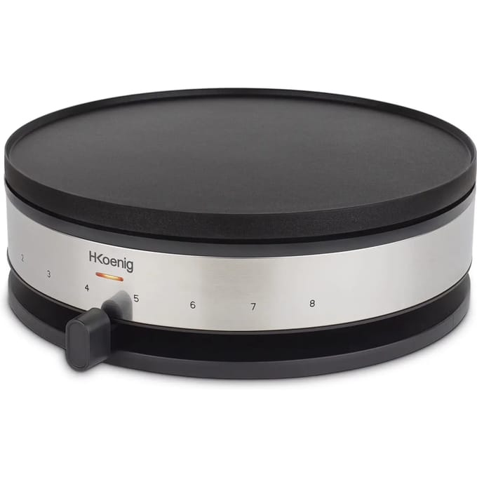 H. Koenig - KREP56 - Pannenkoekenmaker 2-in-1 - Crêpemaker - met omkeerbare bakplaat