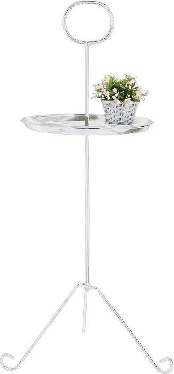 Arti Casa Bijzettafel 26,5 X 80 Cm Staal Wit