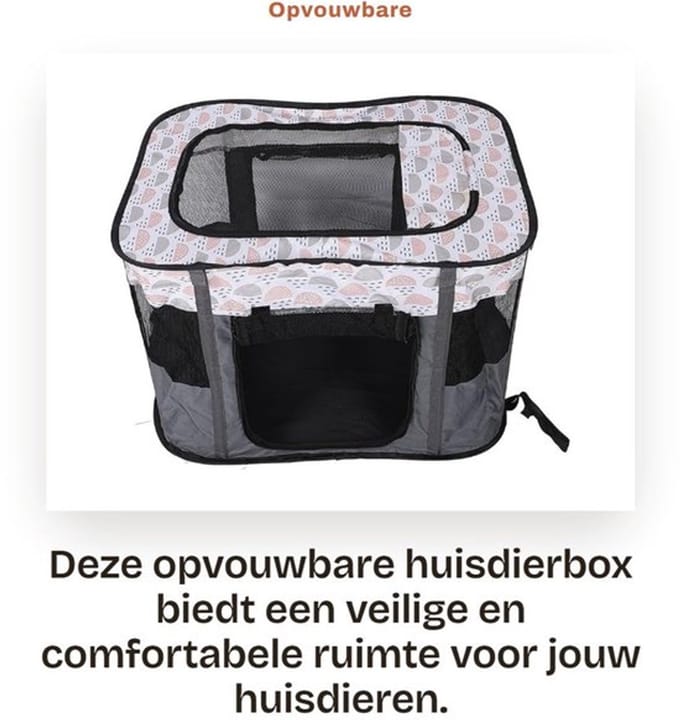 Draagbaar Hondenhok - Dailygoods- Huisdierbox Opvouwbaar