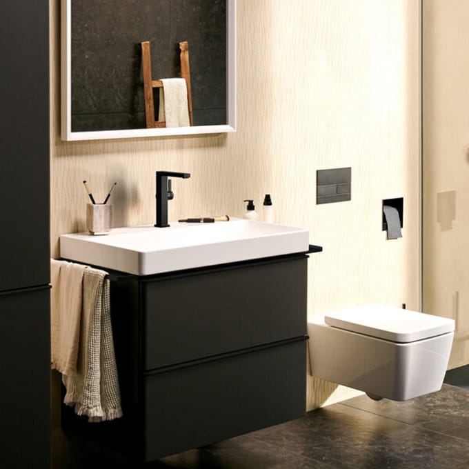 hansgrohe Tecturis E - Wastafelkraan - Ééngreeps bediening - CoolStart energiebesparend - Met afvoerplug - 210mm maat - Draaibare uitloop - Brushed Bronze
