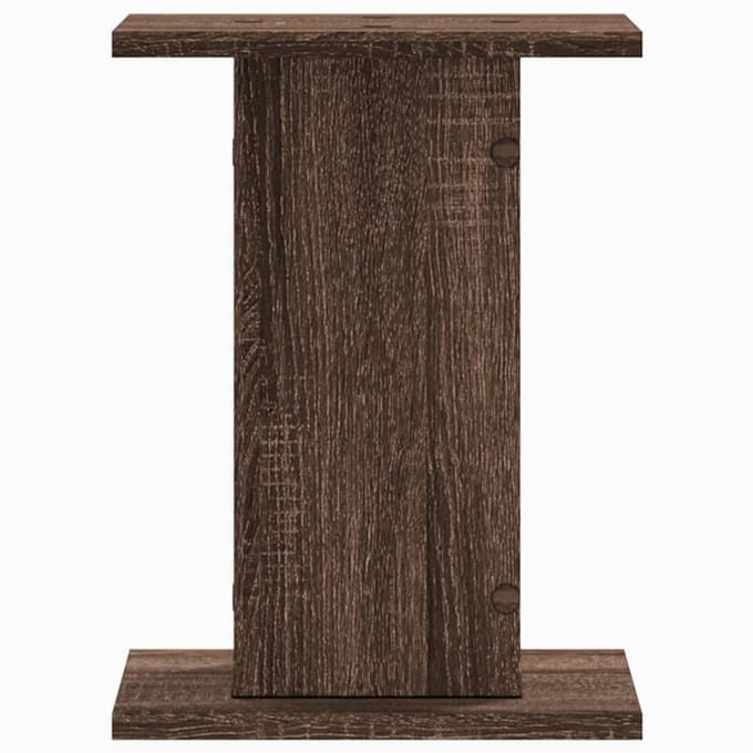 vidaXL - Speakerstandaards - 2 - st - 30x30x40 - cm - bewerkt - hout - bruin - eiken