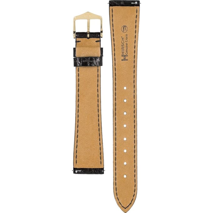 Hirsch 01808050-1-17 Genuine Croco Horlogeband