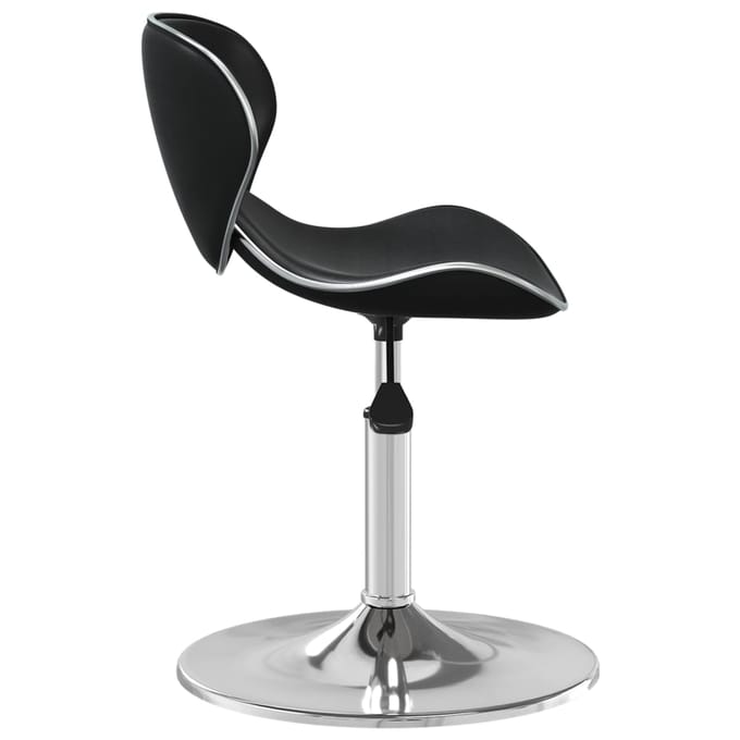 vidaXL - Eetkamerstoel - kunstleer - zwart