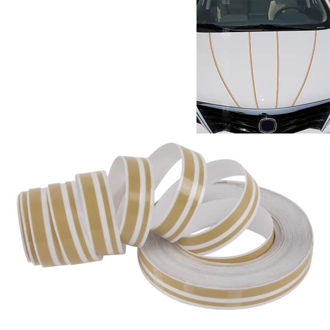 12 mm x 9,8 m zelfklevende decoratieve streeptape voor auto's
