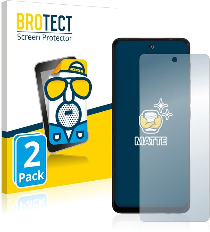 BROTECT - Screenprotector voor Motorola Moto G60 - Folie Beschermfolie matte 2 Stuks