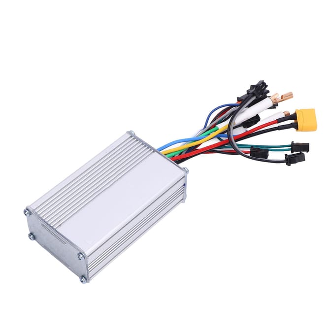 1200W Elektrische Fiets Voorwiel Aandrijving Controller 48V 25A Motor Snelheid Controller Elektrische Scooter Dubbele Aandrijving Controller white