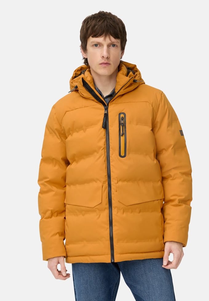 camel active teXXXactive® functionele jas met verstelbare zoom en capuchon - Maat menswear-29 - Geel