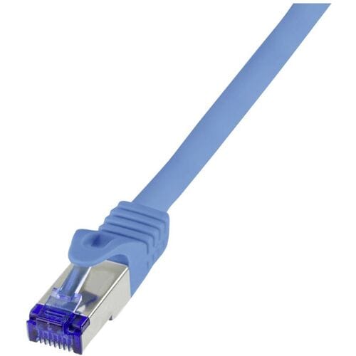 LogiLink C6A116S RJ45 USB-kabel CAT 6A S/FTP 20.00 m Blauw 1 stuk(s)