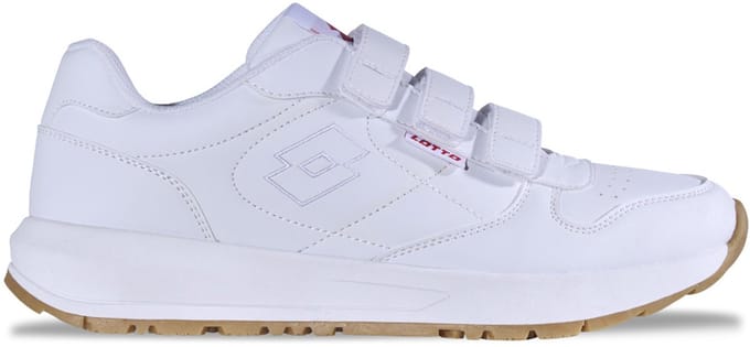 Lotto Straight VL Unisex Basic Klittenband Sneaker 2400870U 1010 Wit