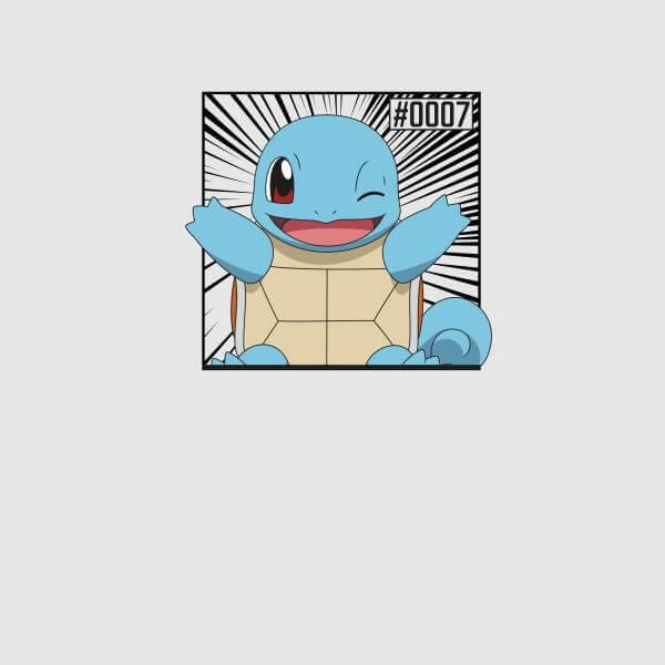 Pokémon Pokédex Squirtle #0007 Women's T-Shirt - Grey - S